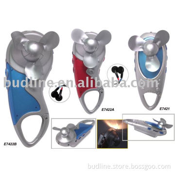carabiner with fan